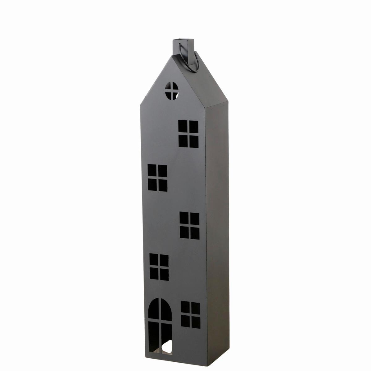 Laterne Alba - Schwarz, Basics, Metall (22/120cm)