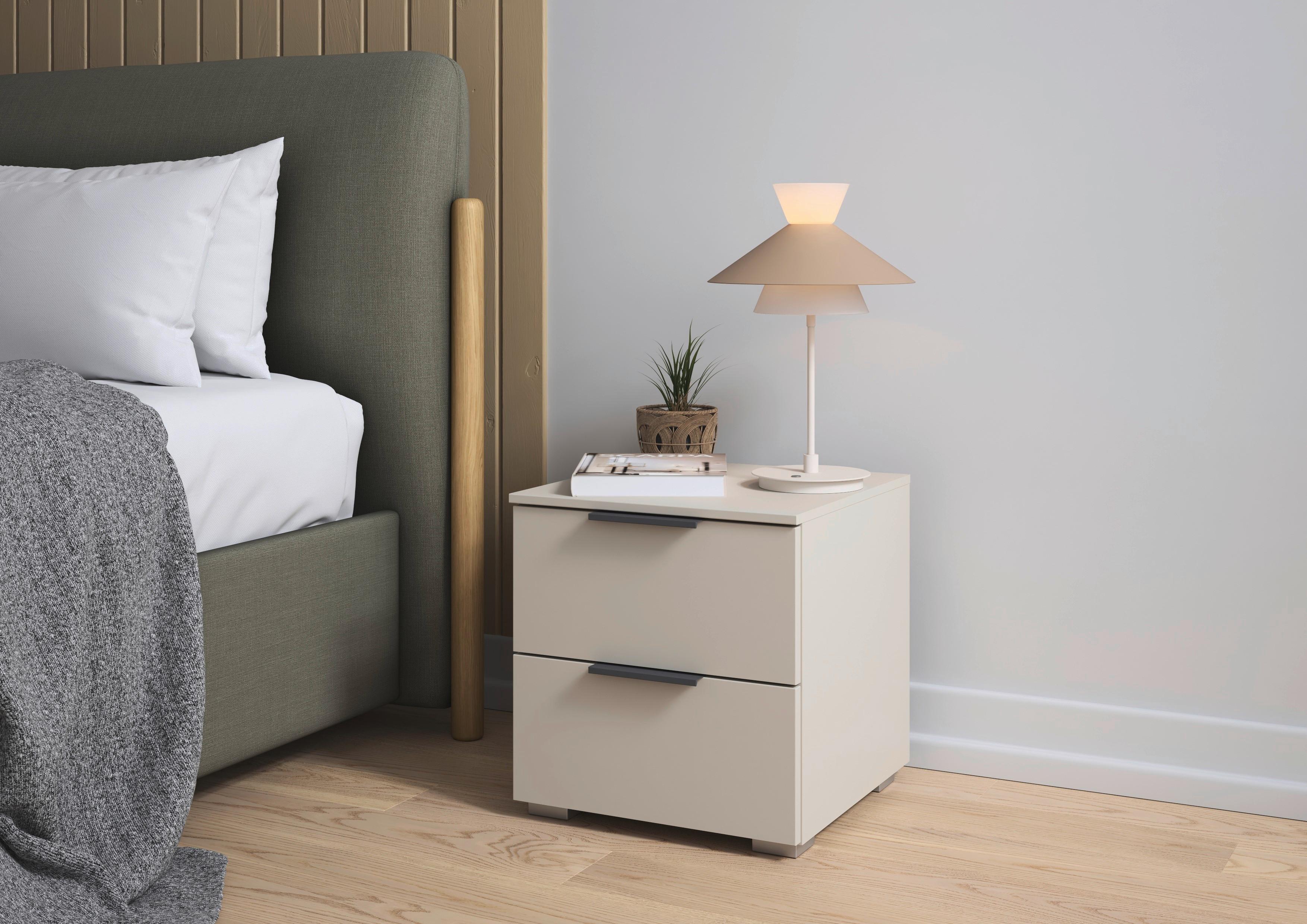 Nachtkästchen Alabama Super Champagnerfarben, B: 40 cm - Champagner, Trend, Holzwerkstoff (40/42/42cm)