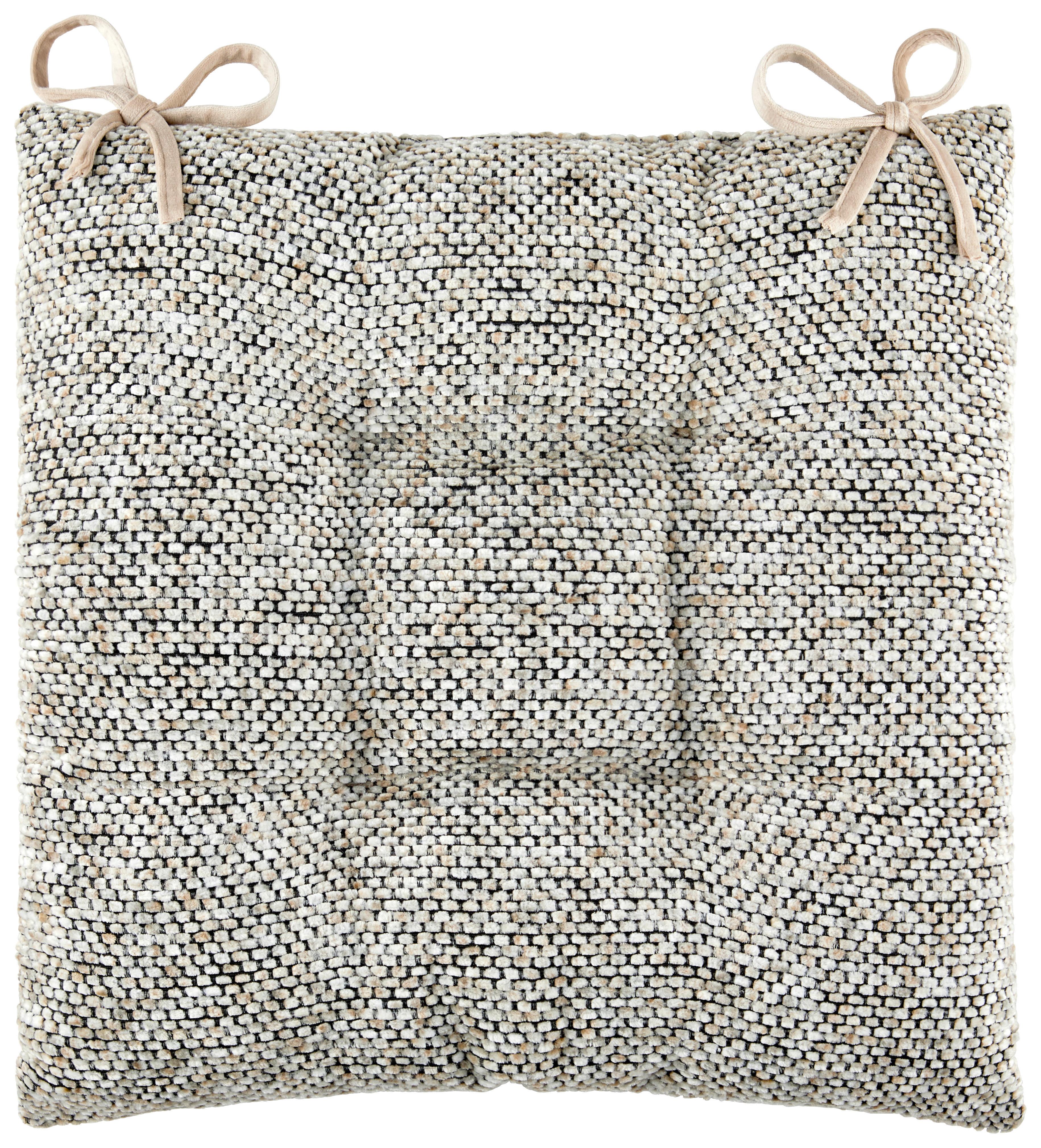 Sitzkissen Alena - Grau, MODERN, Textil (40/40/4cm) - Luca Bessoni