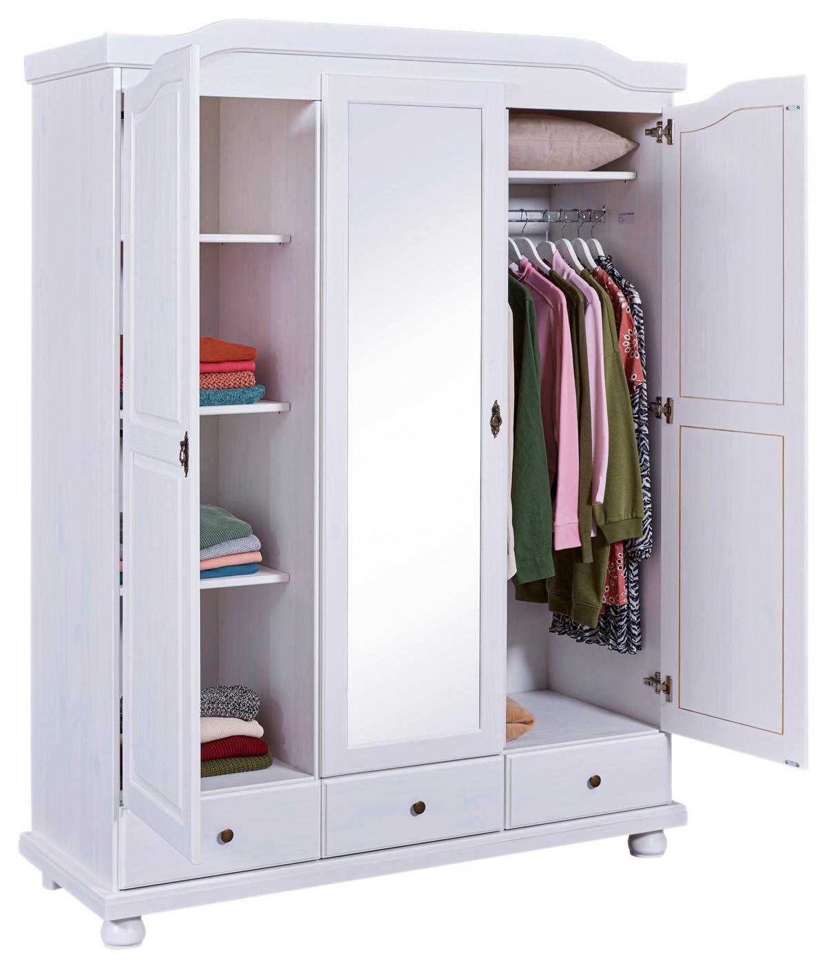 Einzelzimmer Vilmar Kappl Weiß 2-teilig - Weiß, MODERN, Holz - MID.YOU