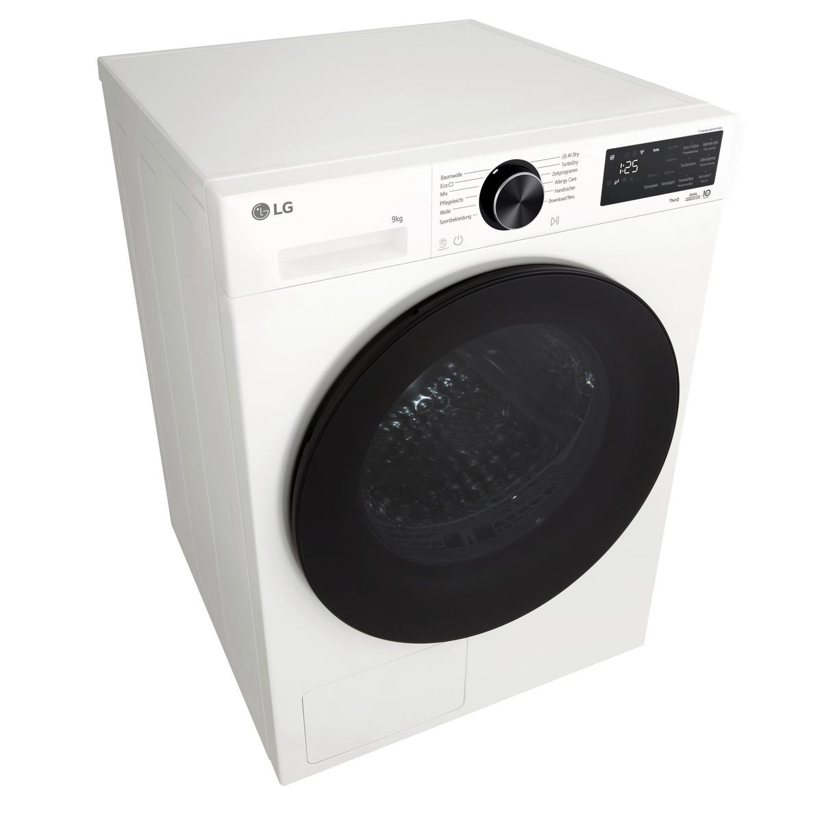 Wärmepumpentrockner Rt90x7 Füllmenge ca. 9kg - Weiß, Basics, Metall (60/85/66cm) - LG