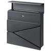 Briefkasten Rasmus - Schwarz, Design, Metall (37/36/10cm) - Homezone