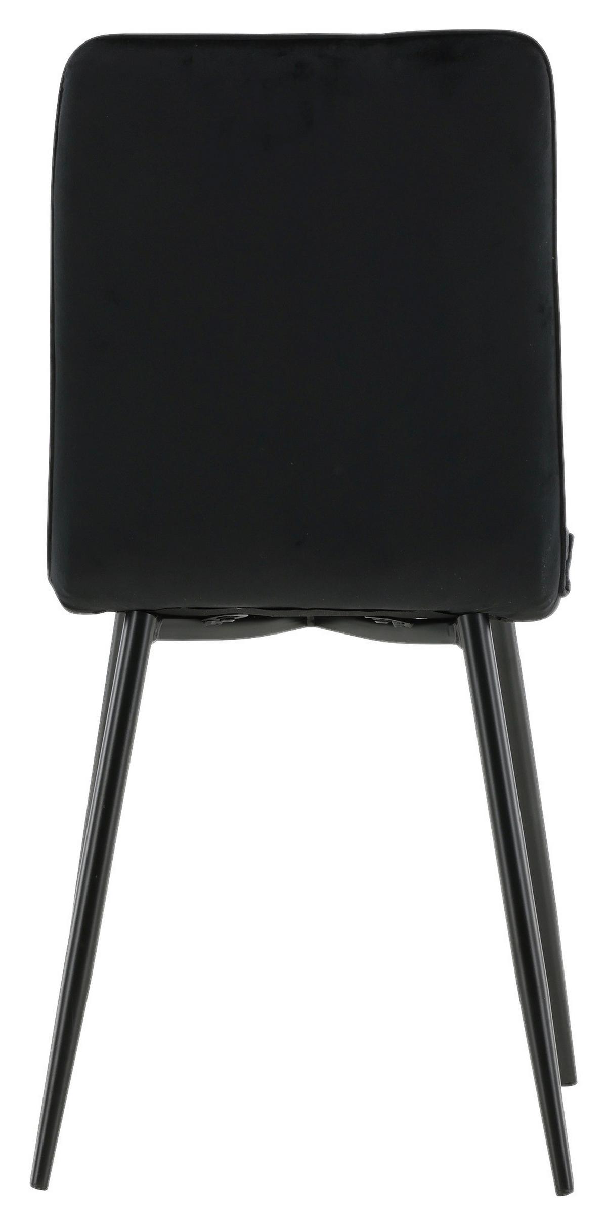 Stuhl-set Windu - Schwarz, Design, Textil/Metall (43/94/49cm) - Livetastic