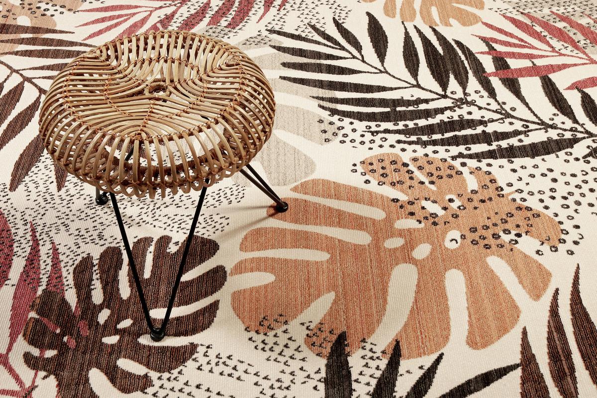 Webteppich Florence Braun/rot/beige 200x290 Cm - Beige/Rot, KONVENTIONELL, Textil (200/290cm) - Esprit
