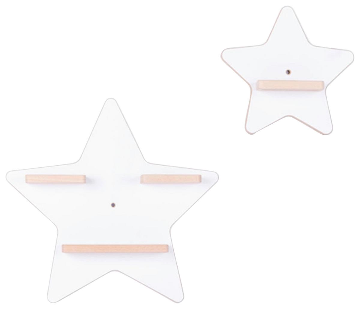 Konderregal Boarti Weiß B: 33 cm - Weiß, MODERN, Holzwerkstoff (33/33/5cm) - Livetastic
