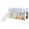 Spielbett Manuel Multicolor Kiefer Massiv 90 Cm Rutsche - Multicolor/Weiß, Natur, Holz (90/200cm) - MID.YOU