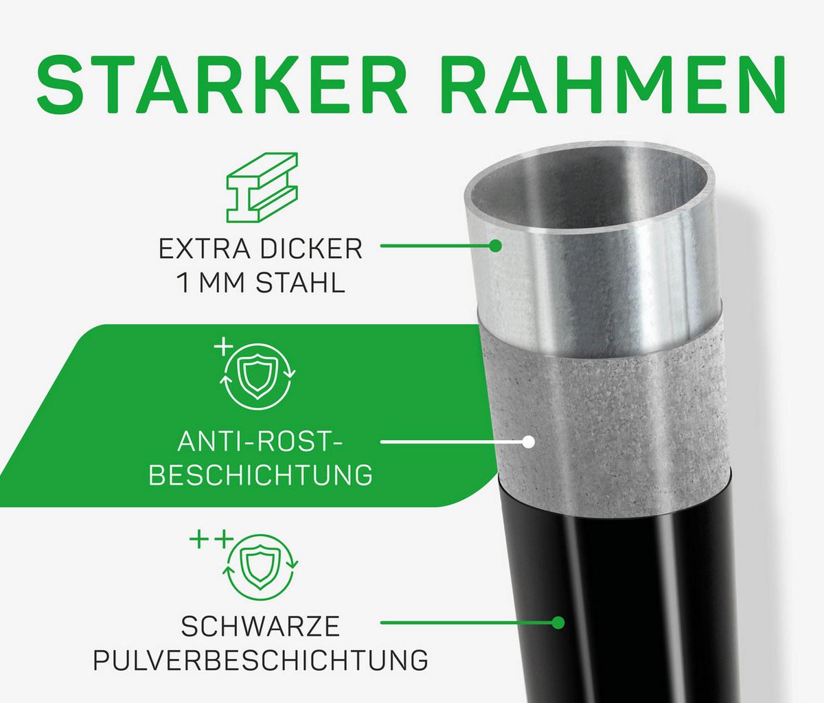 Fußballtor Salta Challenge - Schwarz, KONVENTIONELL, Metall (100/60/60cm) - Salta