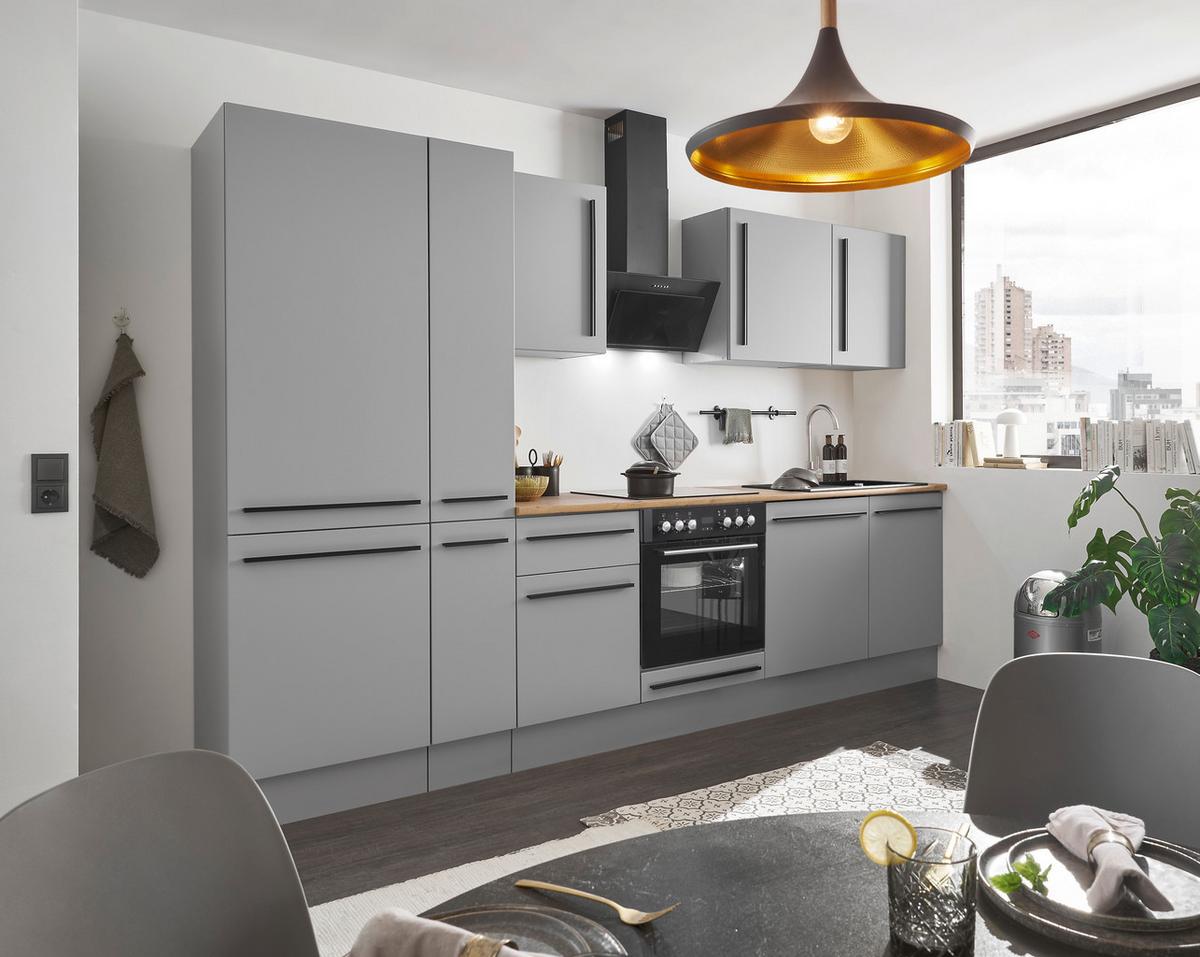 KUCHYNSKÝ BLOK BEZ SPOTREBIČO DENVER - čierna/sivá, Design, kompozitné drevo/plast (310cm) - MID.YOU