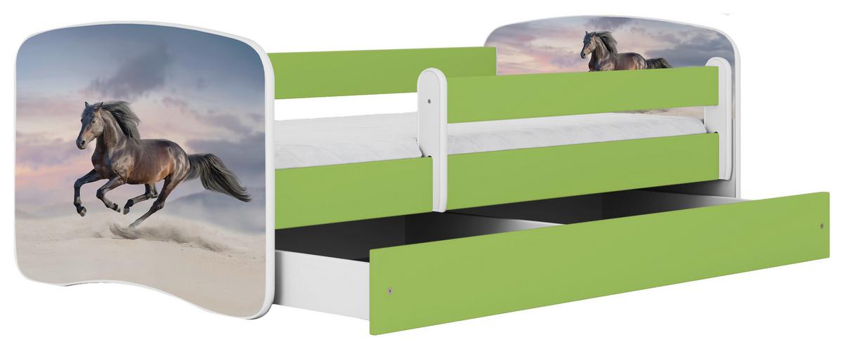 Kinder-/Juniorbett Babydreams inkl. Matratze 80x160 - Birkefarben/Weiß, MODERN, Holz/Holzwerkstoff (80/160cm) - MID.YOU