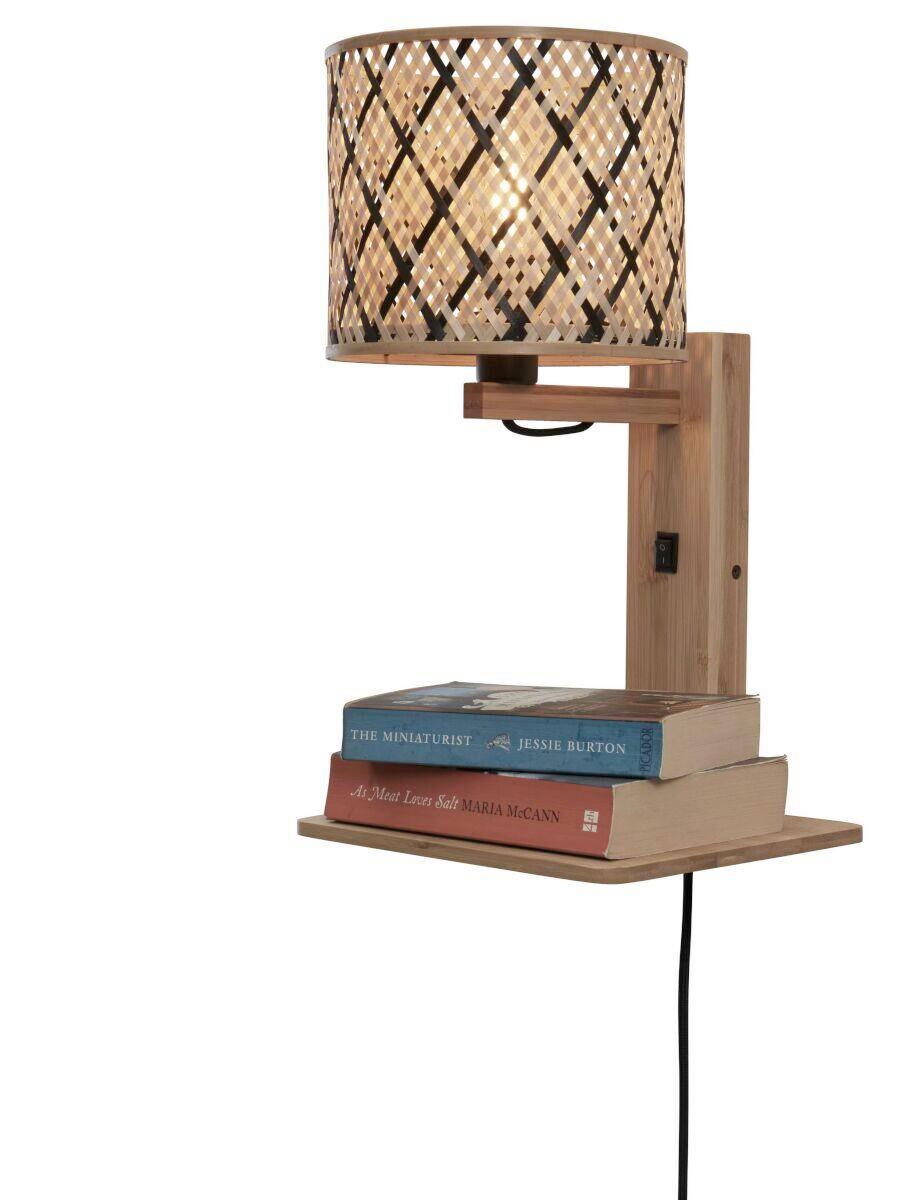 Wandleuchte Java/W1/N/1815/Bn - Naturfarben, Trend (30/22/52cm) - Good & Mojo