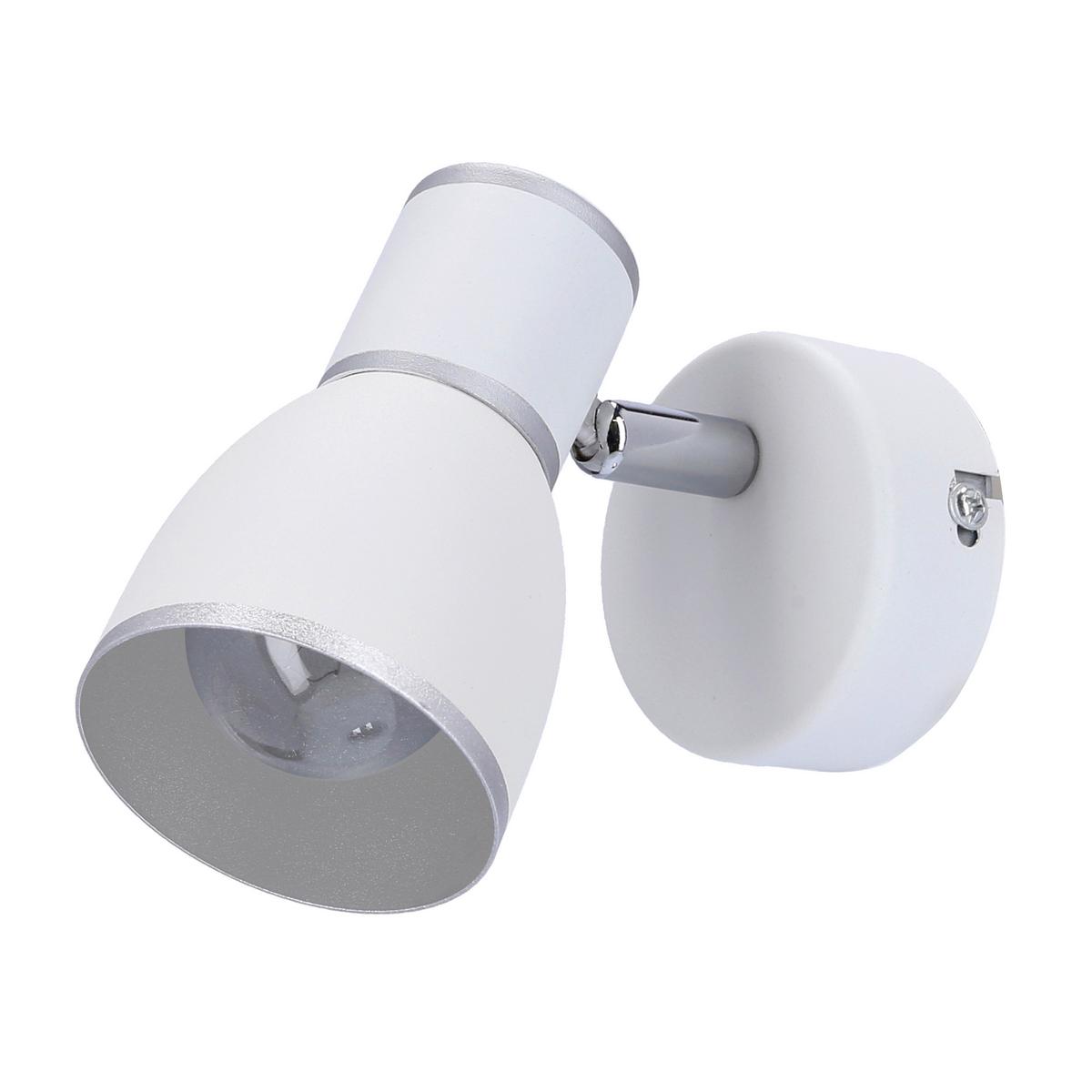 Strahler 91-63366 Fido - Chromfarben/Weiß, Design, Metall (13/8/11cm)