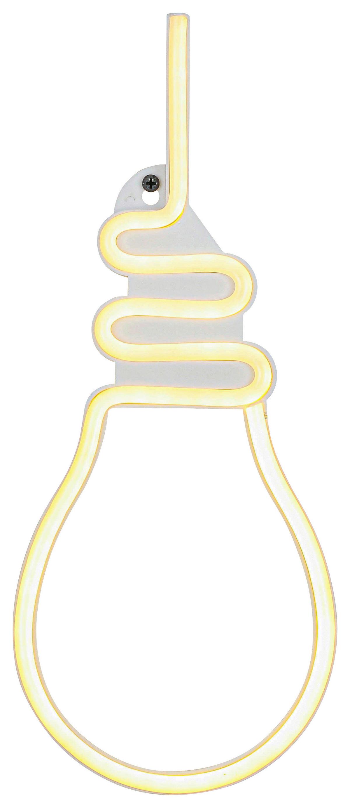 Led-dekoleuchte Eloise - Weiß, KONVENTIONELL, Kunststoff (35/14,5/1,7cm) - Luca Bessoni