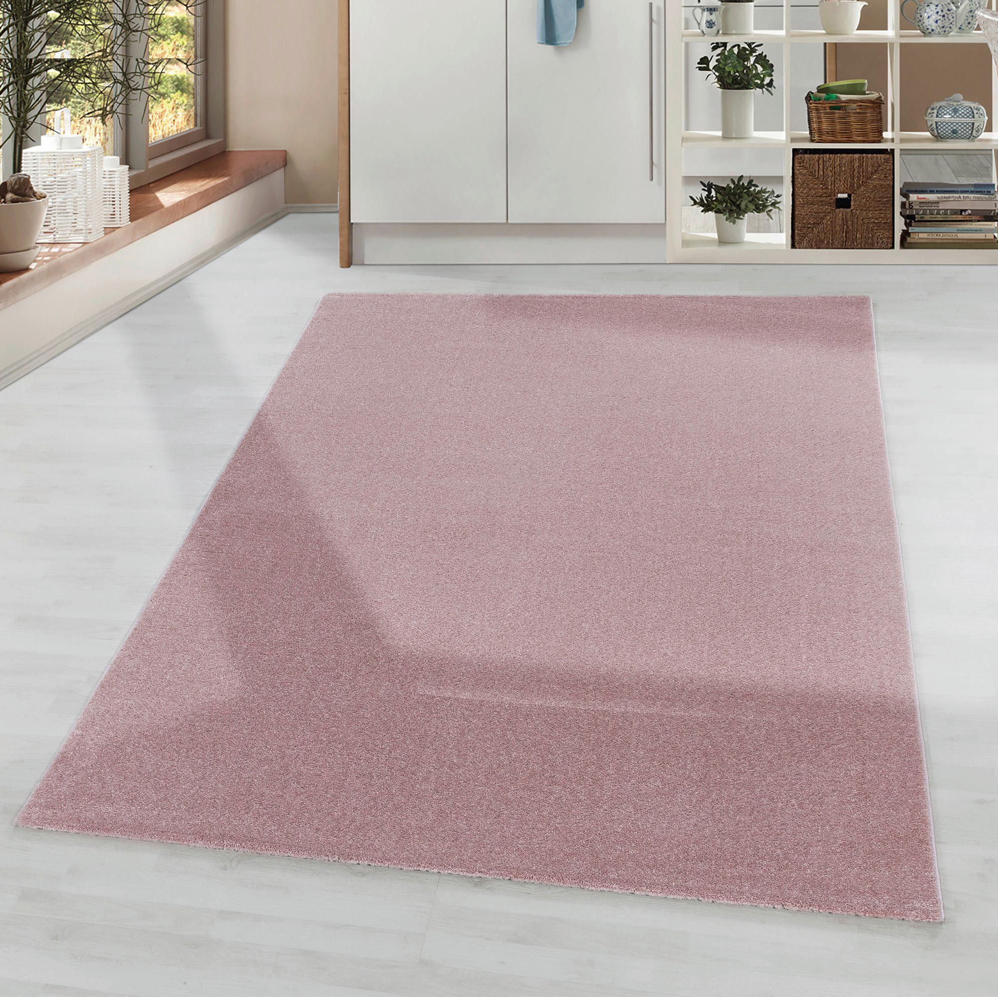 Teppich Läufer Rosa Rio 80x250 Cm - Rosa, Basics, Textil (80/250cm)