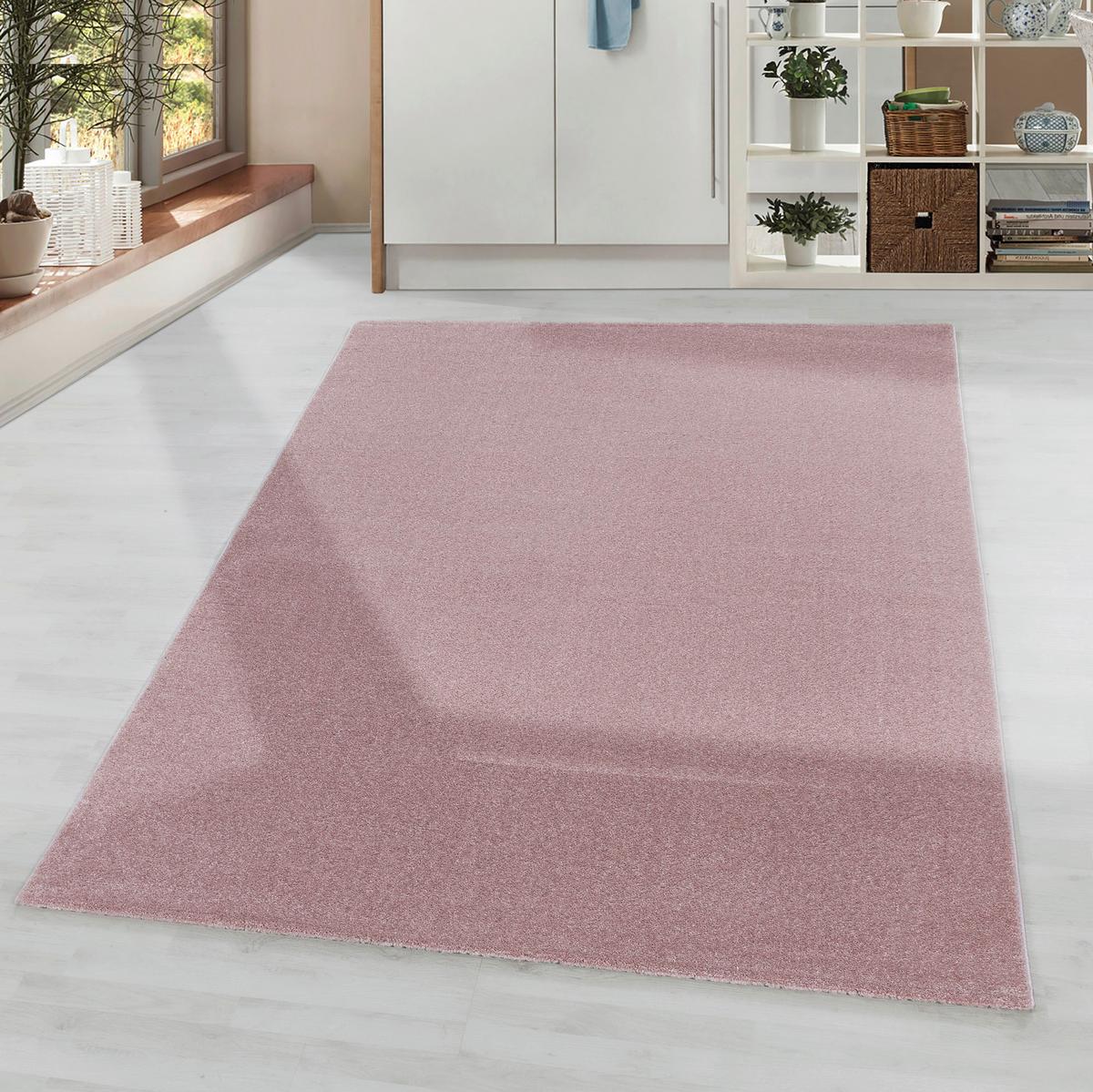 Teppich Läufer Rosa Rio 80x250 Cm - Rosa, Basics, Textil (80/250cm)