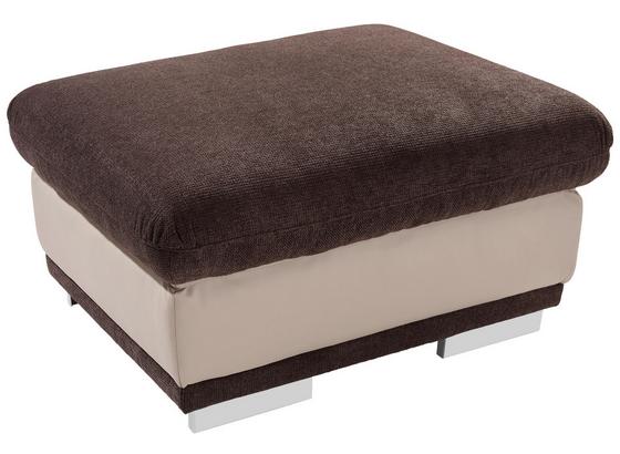 Hocker Seaside - Sandfarben/Chromfarben, KONVENTIONELL, Textil (97/47/67cm) - Luca Bessoni Hocker Seaside - Sandfarben/Chromfarben, KONVENTIONELL, Textil (97/47/67cm) - Luca Bessoni