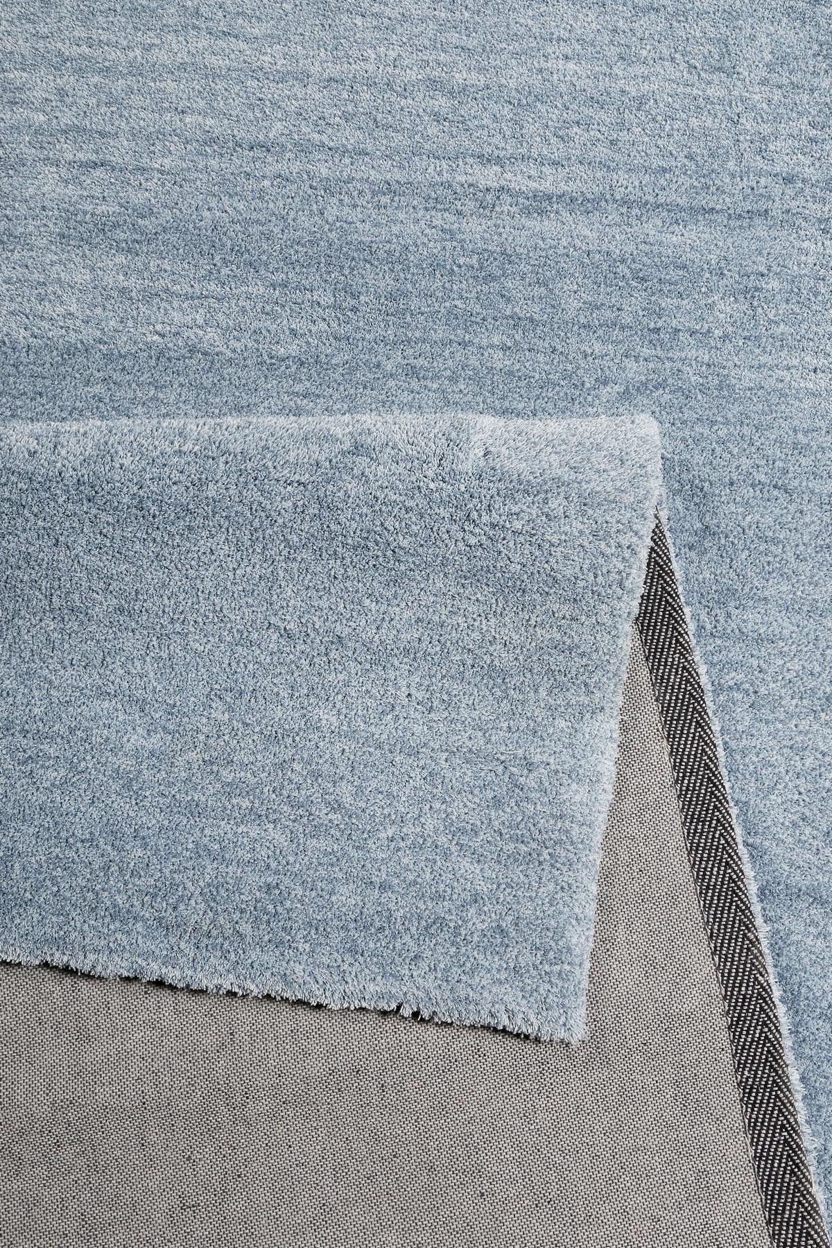 Hochflor Teppich Hellblau Loft 80x150 cm - Hellblau, KONVENTIONELL, Textil (80/150cm) - Esprit