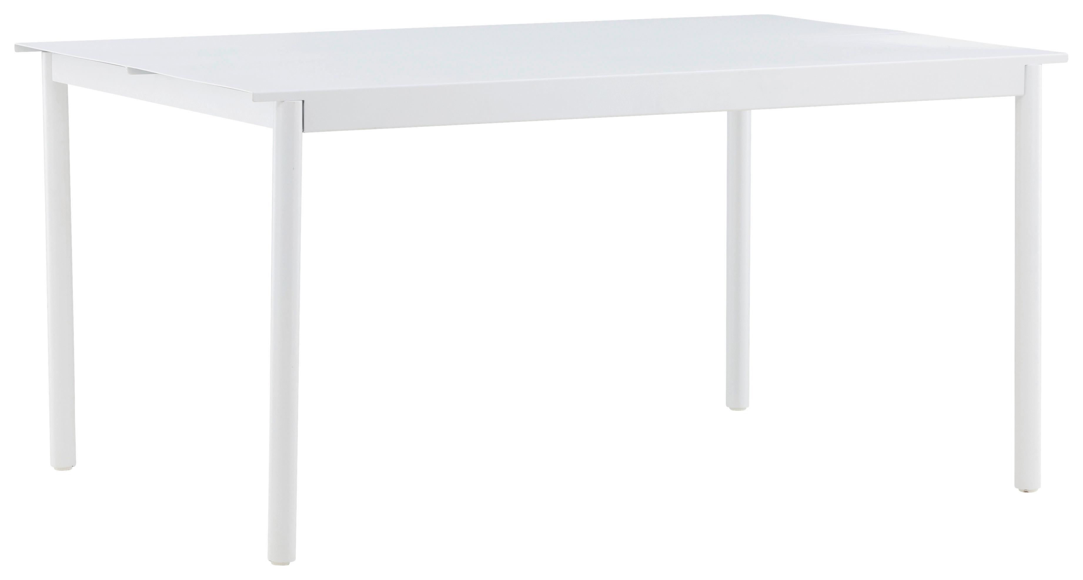 Gartentisch Modena Metall L 150 cm - Weiß, KONVENTIONELL, Metall (150/100/75cm) - Gardenson