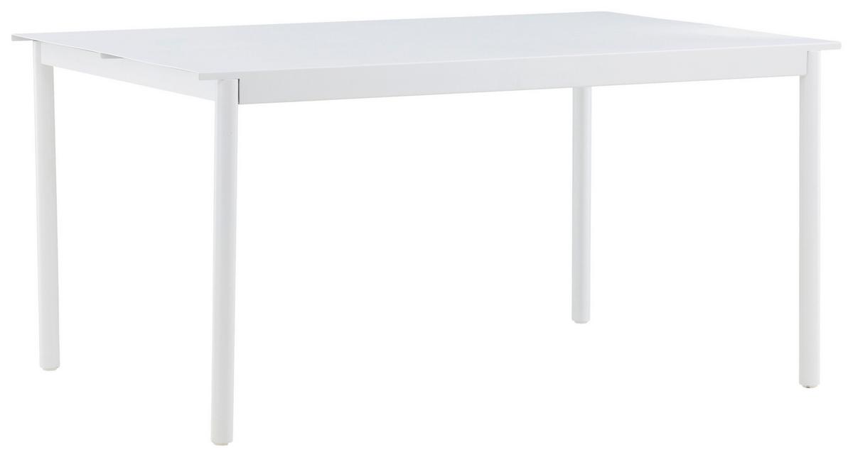 Gartentisch Modena Metall L 150 cm - Weiß, KONVENTIONELL, Metall (150/100/75cm) - Gardenson