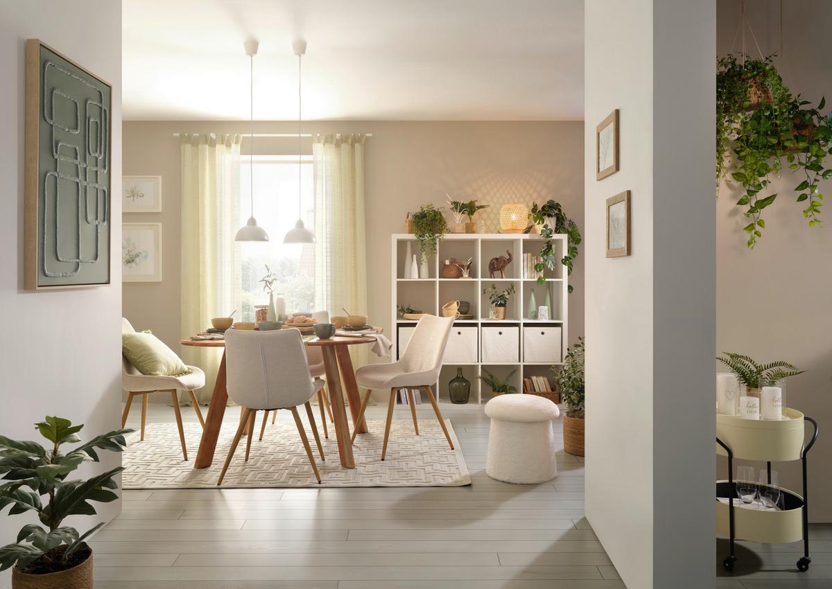 DĚLICÍ STĚNA STYLE - bílá, Konvenční, kompozitní dřevo (147/147/38cm) - Mömax