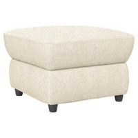 Polsterhocker Boston Creme Chenille - Creme/Schwarz, KONVENTIONELL, Textil (68/45/68cm) - Livetastic