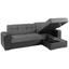 Wohnlandschaft in L-Form Fulton 260x160cm - Chromfarben/Schwarz, Basics (260/160cm) Wohnlandschaft in L-Form Fulton 260x160cm - Chromfarben/Schwarz, Basics (260/160cm)