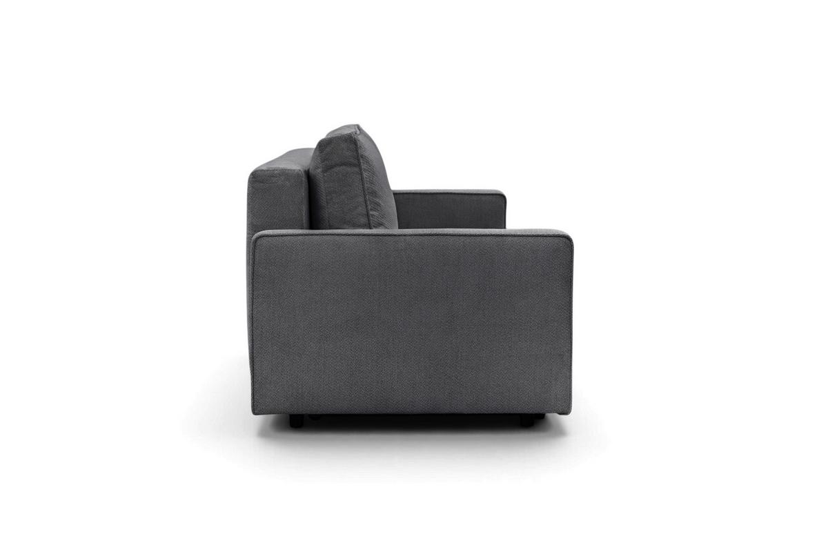 Rozkladacia pohovka NERA, tmavosivá ženilka - tmavosivá, Modern, textil/plast (232/90/100cm)