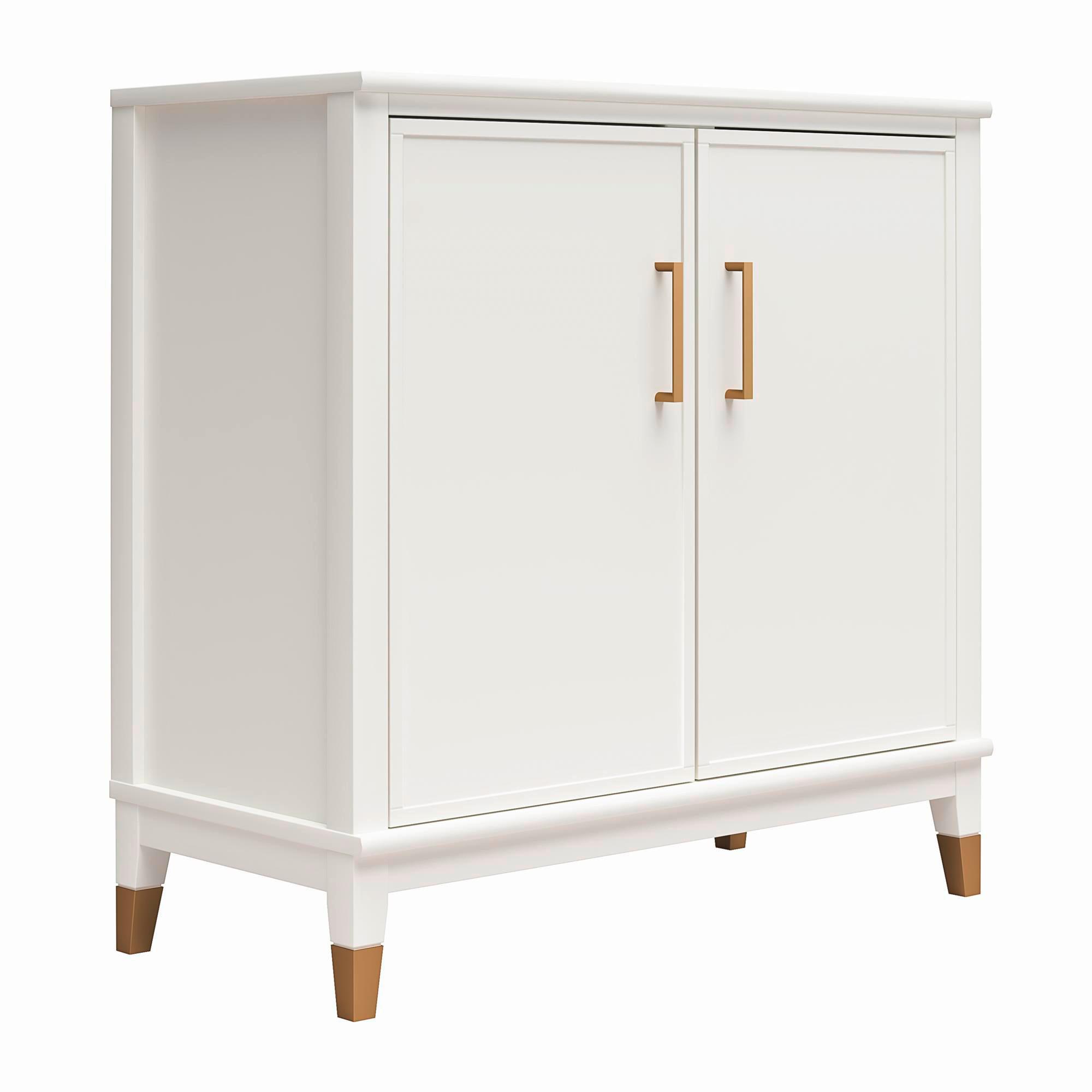 Kommode Westerleigh Weiß B: 84 cm - Weiß, Design, Holzwerkstoff/Metall (84/84/40cm) - MID.YOU