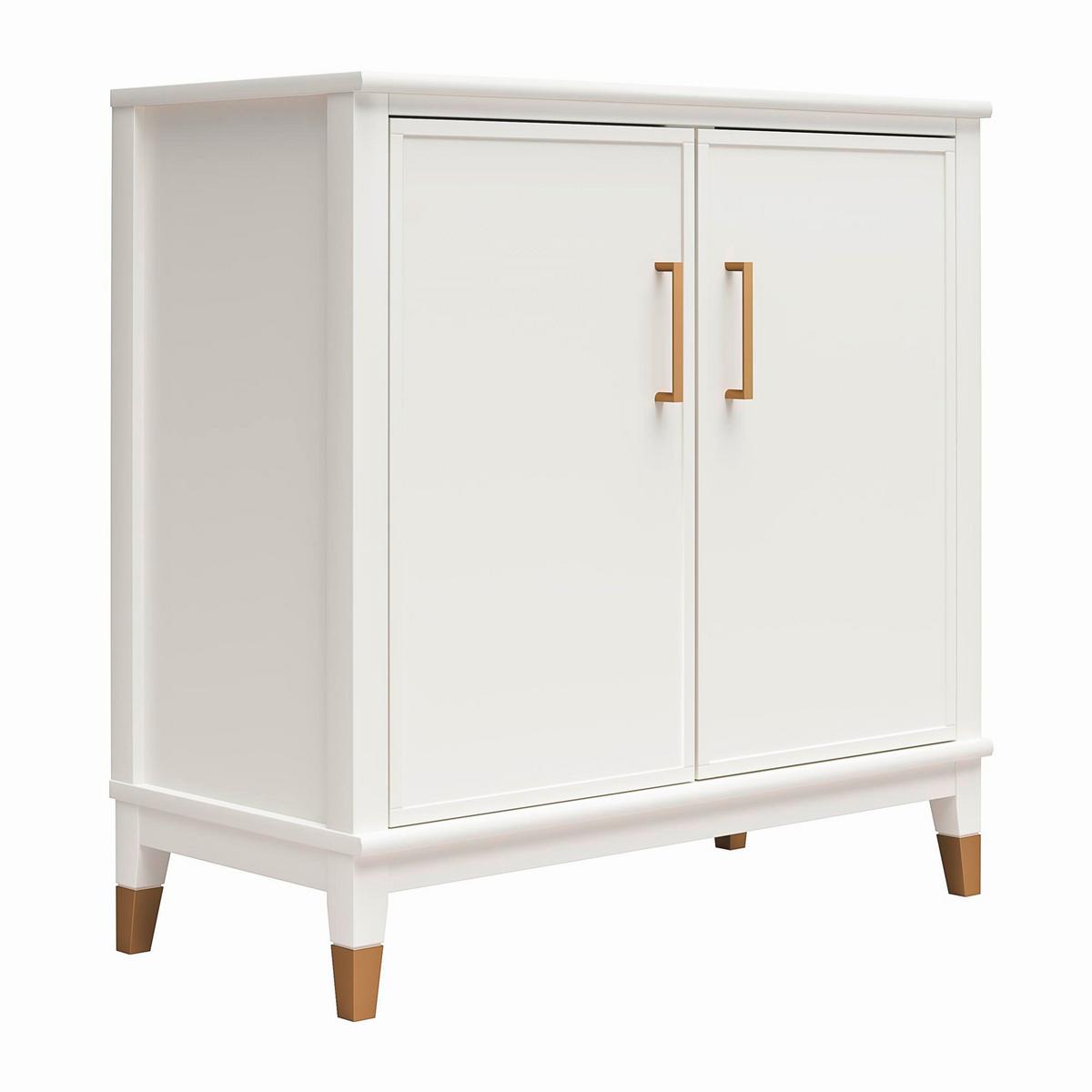 Kommode Westerleigh Weiß B: 84 cm - Weiß, Design, Holzwerkstoff/Metall (84/84/40cm) - MID.YOU