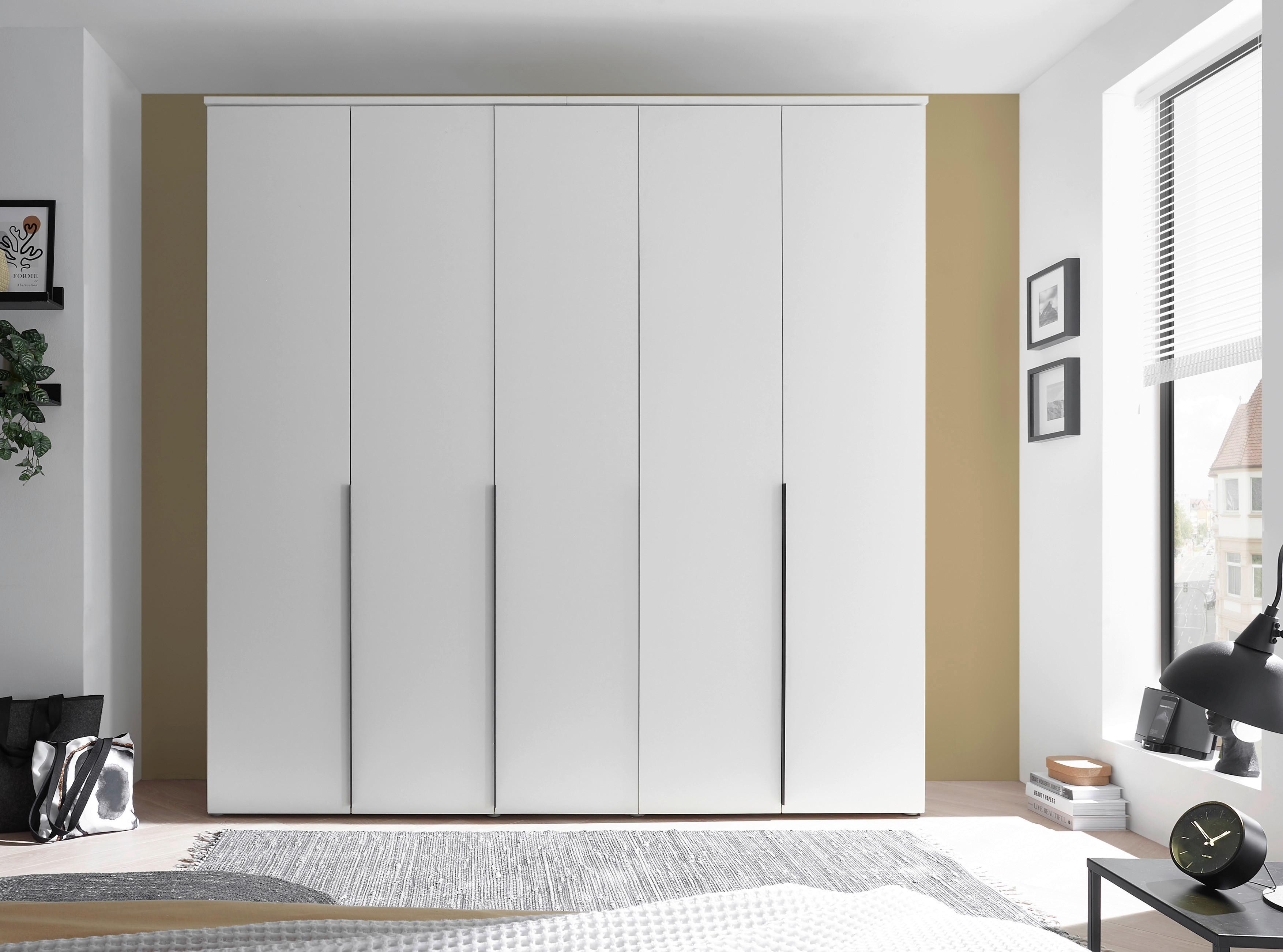 Drehtürenschrank 225 cm Kevo Weiß - Weiß, MODERN, Holzwerkstoff (225/225/52cm) - Livetastic