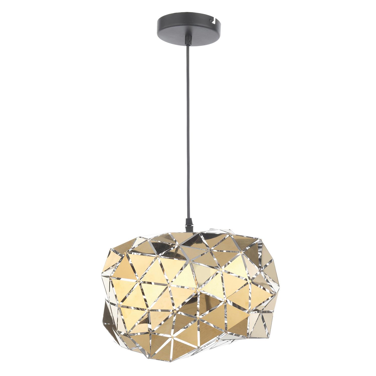 Pendelleuchte Goldfarben L: 35 cm 22w - Goldfarben, Design, Metall (35/35/128cm)