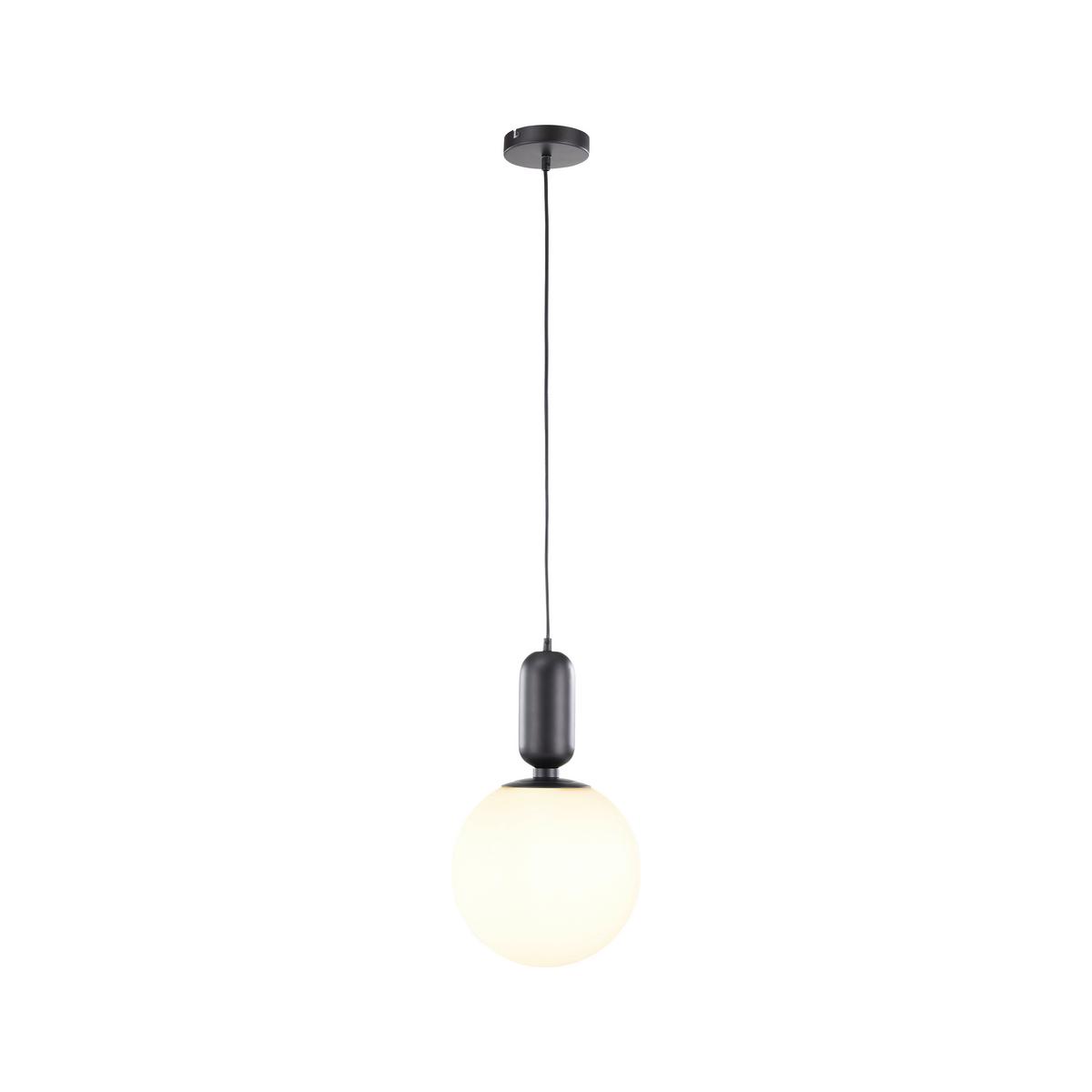 Závesné svietidlo TIANO čierna - čierna, Modern, kov/sklo (25/198cm) - Bessagi Home