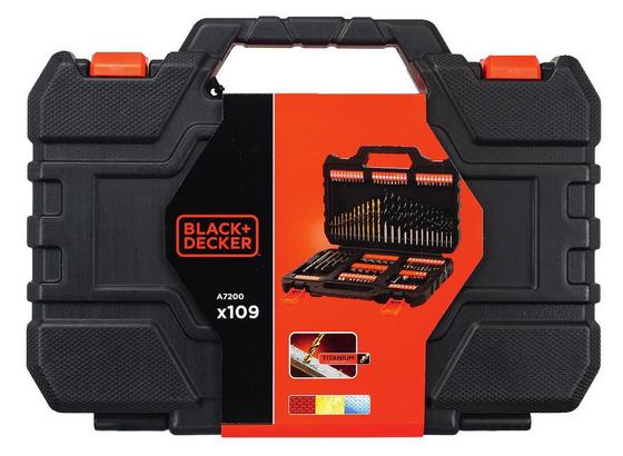Bitset 108-Tlg Schwarz, Orange