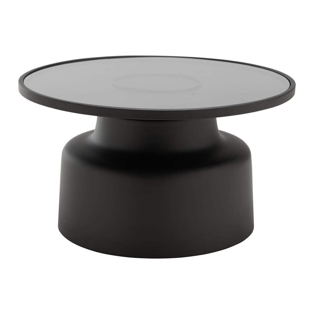KONFERENČNÝ STOLÍK JARO -TREND- - čierna, Modern, kov/sklo (72/40/72cm) - Premium Living