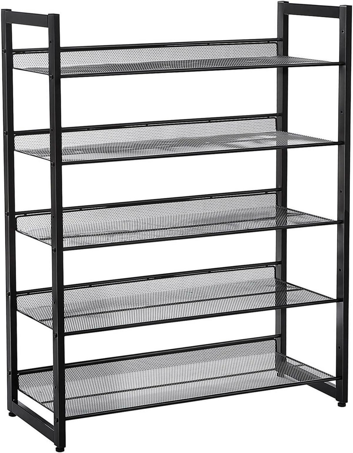 REGÁL NA BOTY DAN 1 - černá, Trend, kov (74/104/30.7cm) - Boxxx