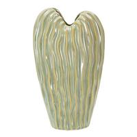 Vase Venice Grün B: 22 cm - Grün, Basics, Keramik (22/39 /10cm)