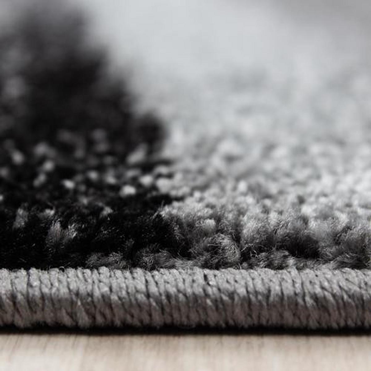 Webteppich Schwarz Naturfaser Lucca 200x290 cm - Schwarz, Trend, Textil (200/290cm)