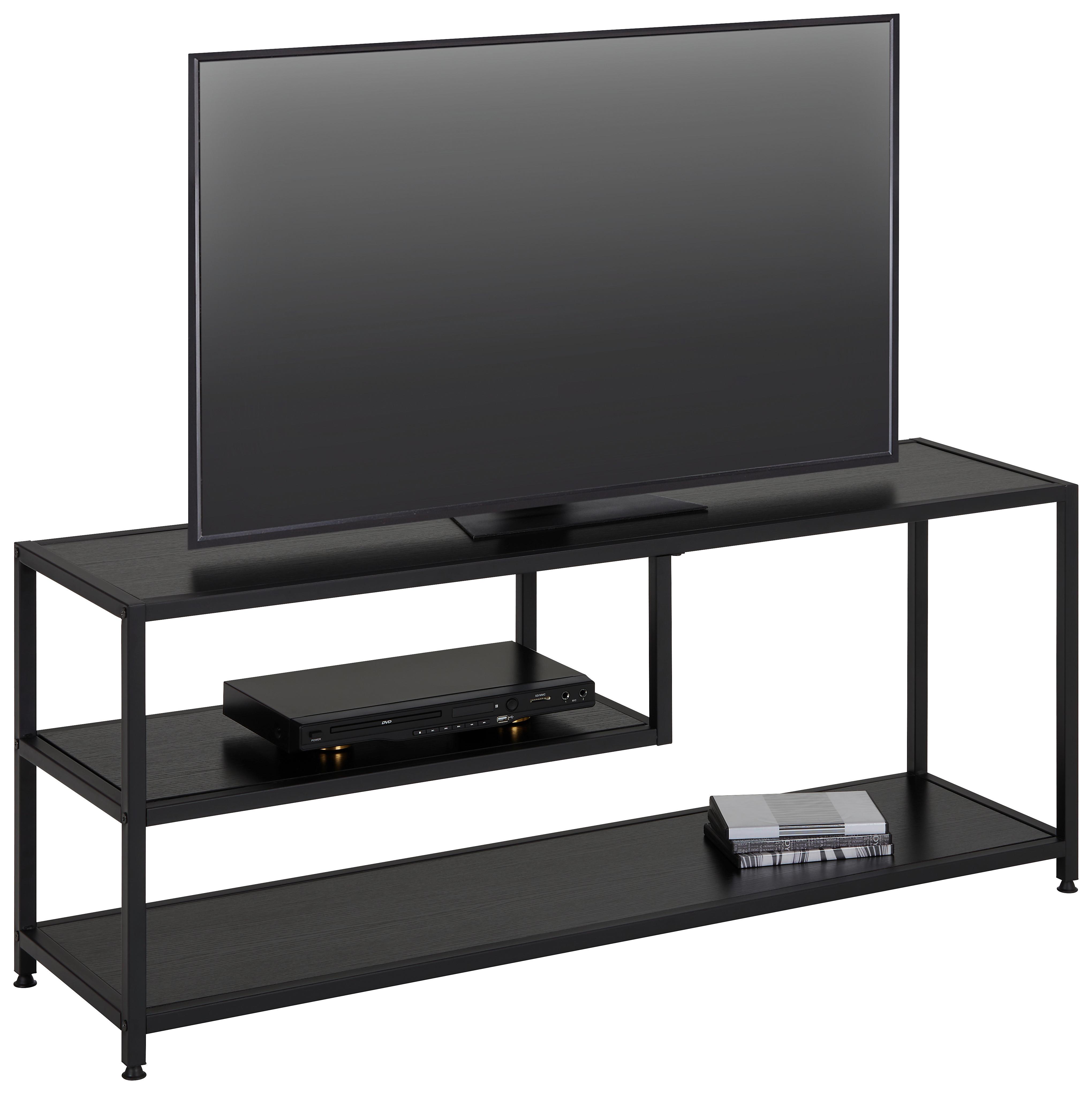 NÍZKÁ KOMODA GABE - černá, Moderní, kov/vlnitá lepenka (120/50/33cm) - Mömax