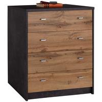 KOMODA 4-YOU YUK06 - sivá/farba duba, Modern, kompozitné drevo (74/85.4/44.3cm)