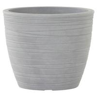 Pflanzentopf Grau D: 43 cm - Grau, Basics, Kunststoff (43/36cm) - Siena Garden
