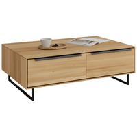 COUCHTISCH Brest Buchefarben L: 110cm - Buchefarben/Schwarz, Design, Holz/Holzwerkstoff (110/70/40cm) - Livetastic