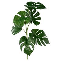 Kunstpflanze Philodendron Grün L: 71 cm, Gertrud - Grün, Basics, Kunststoff (71cm)