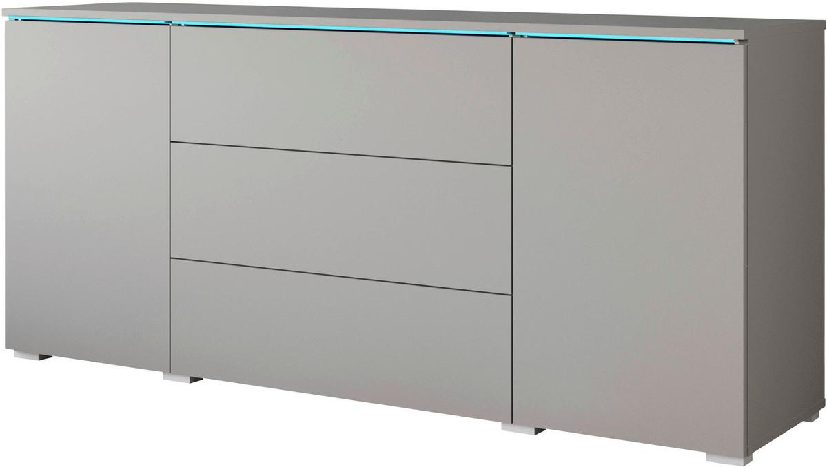 Sideboard Vera 150 Grau B: 150 cm - Grau, Trend, Holzwerkstoff (150/67,9/39,5cm)