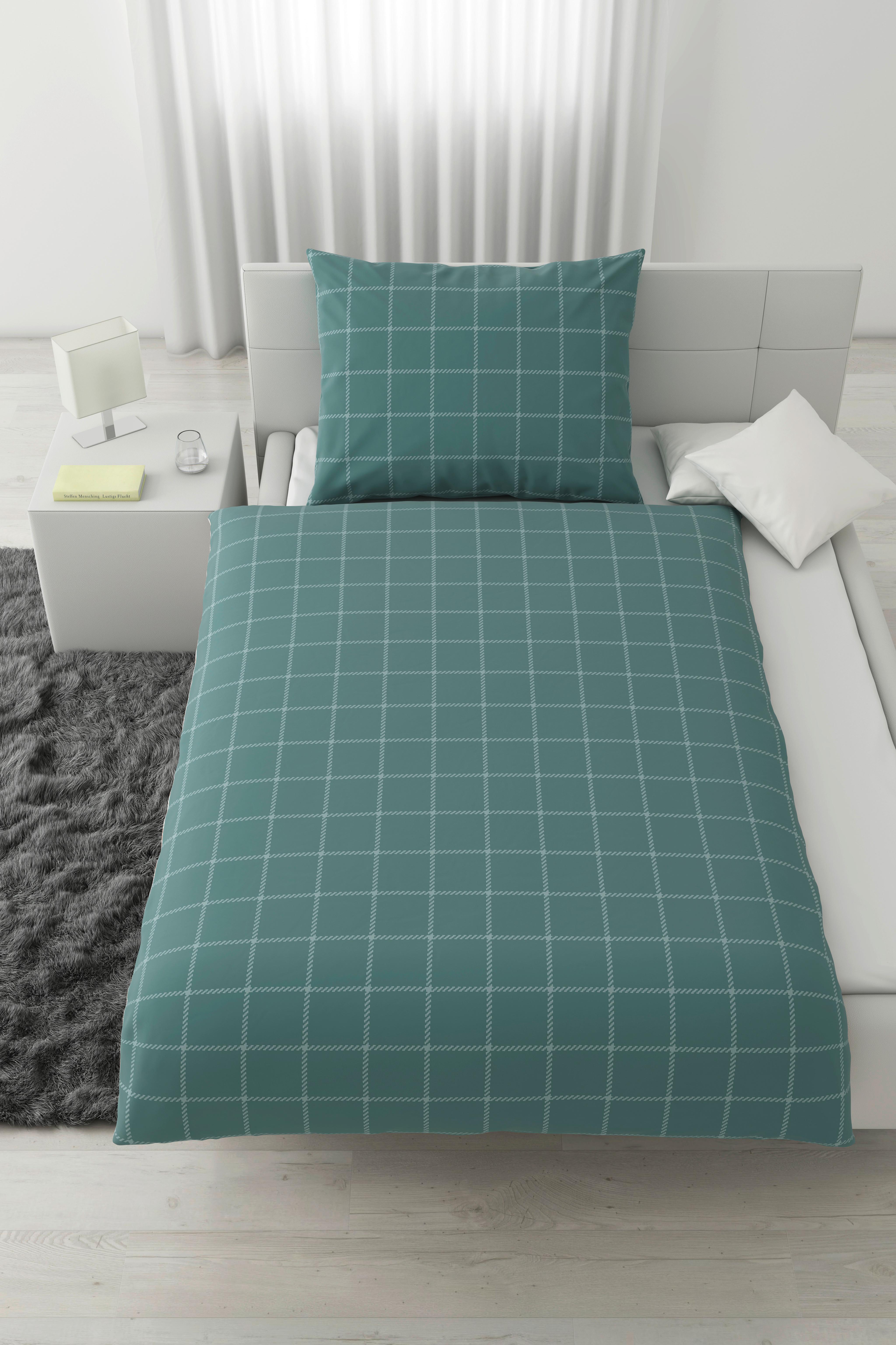 POVLEČENÍ KARO ALLOVER - modrá, Konvenční, textil (140/200cm) - Mömax