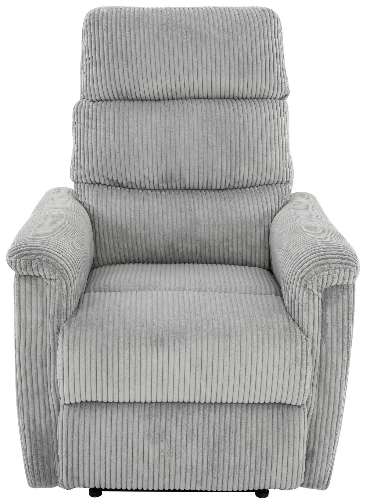 Relaxsessel Xeno Hellgrau B: 78 Cm - Hellgrau/Schwarz, Design, Textil/Metall (78/108/89cm) - Livetastic