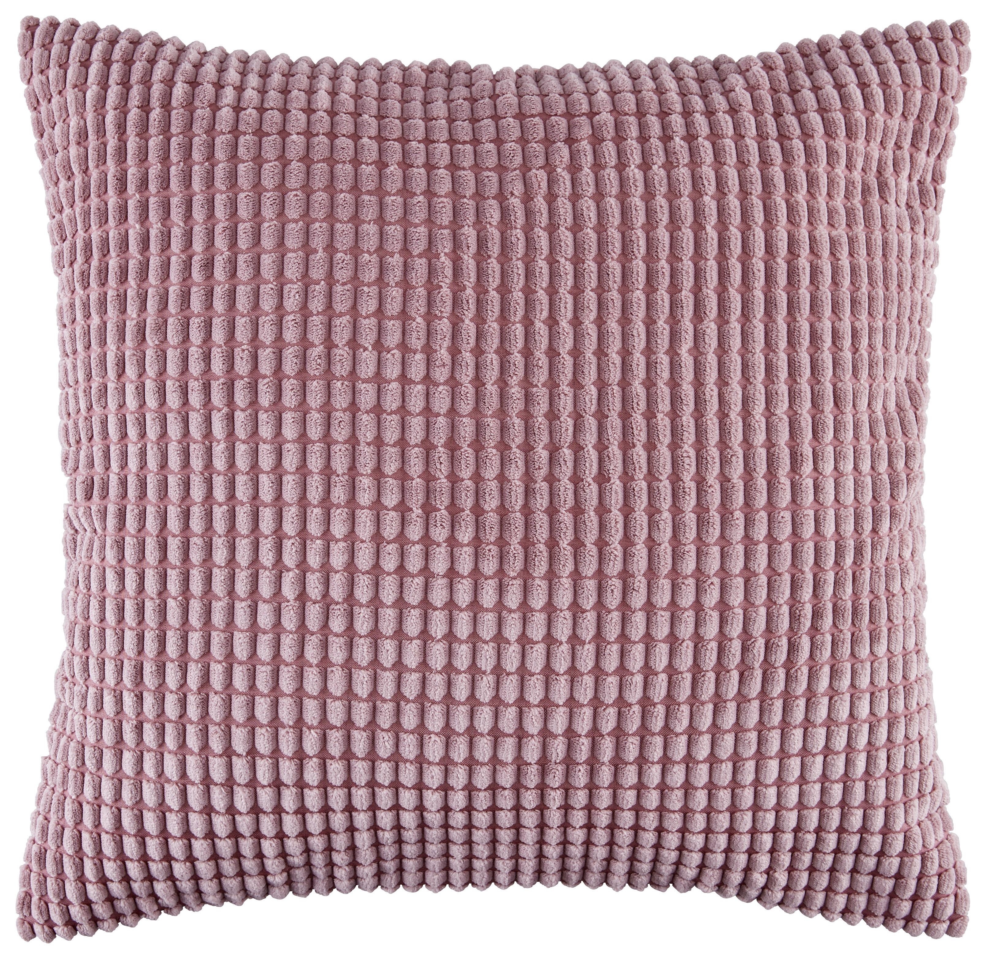 Zierkissen Halina 45x45 Cm Fleece Altrosa Mit Zipp