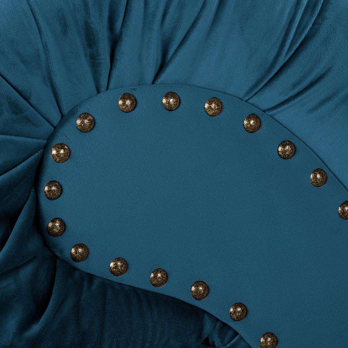 Récamiere Pako Dunkelblau B: 185cm - Braun/Dunkelblau, Design, Textil (185/93/75cm) - Livetastic