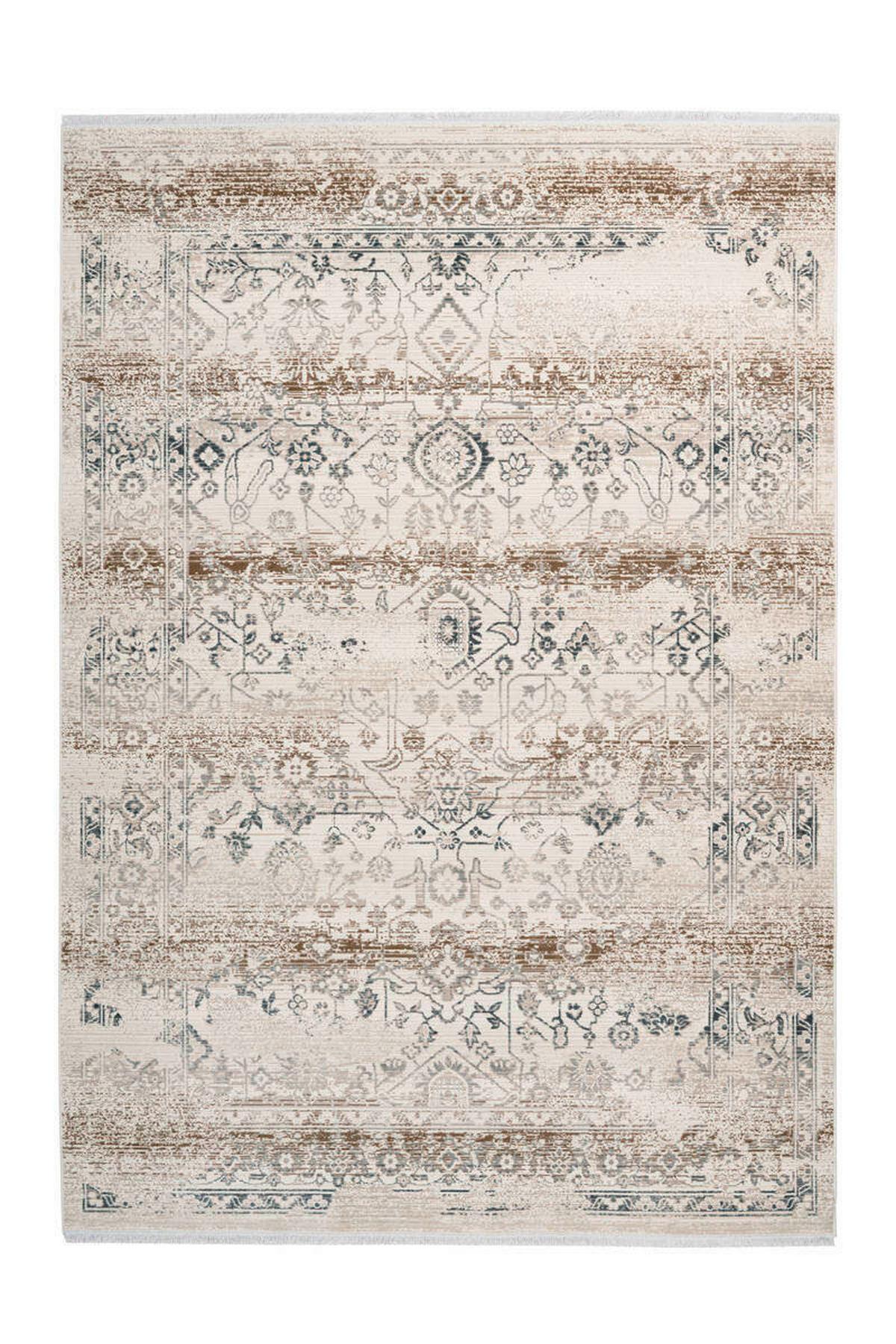 Webteppich Beige Anouk 120x170 cm - Beige, Design, Textil (120/170cm) - Kayoom