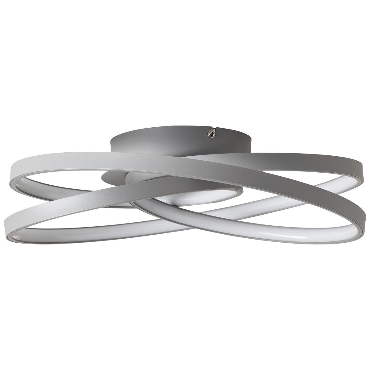 Led-deckenleuchte G96894/22 Labyrinth - Grau, KONVENTIONELL, Glas/Metall (40/13cm) - Brilliant