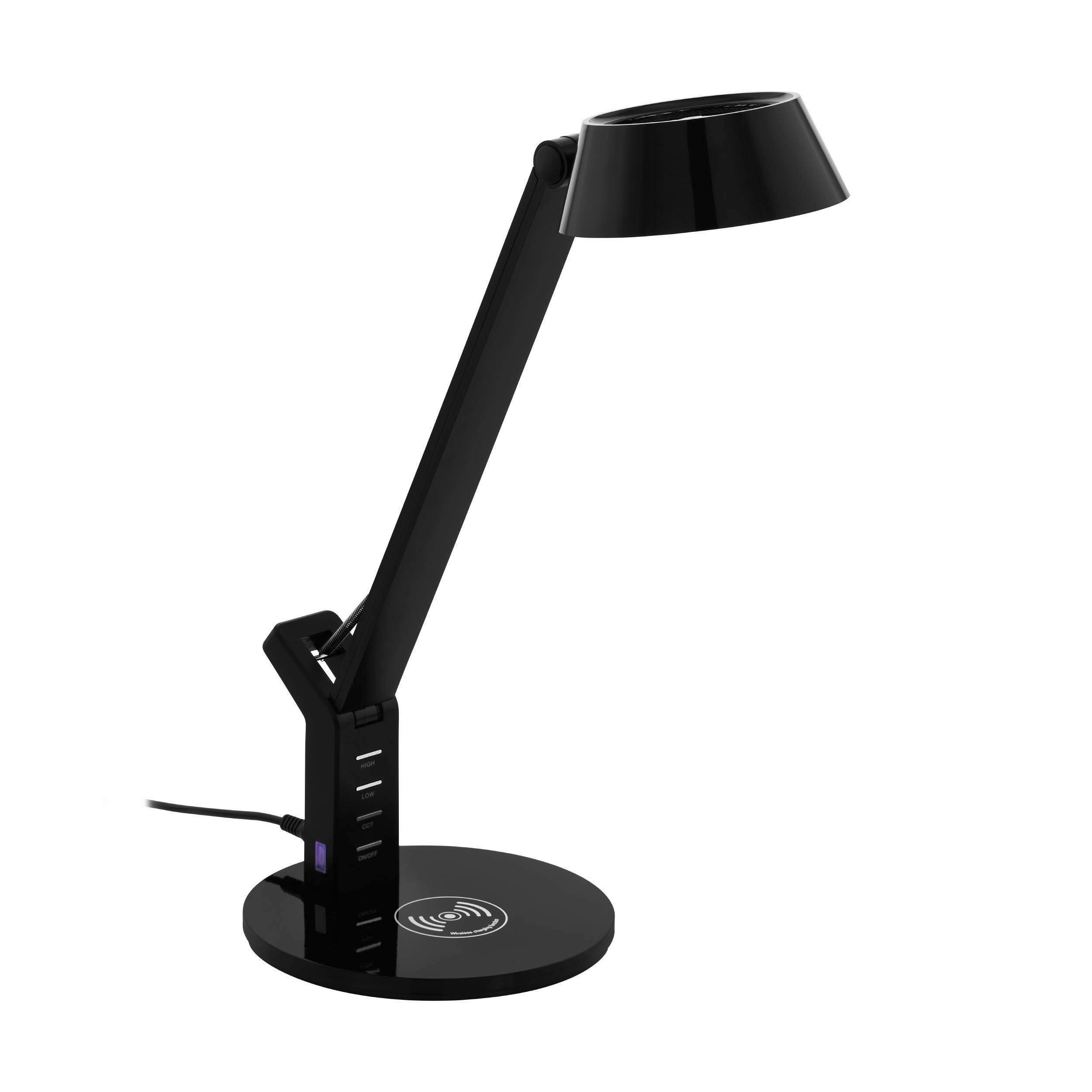 Tischleuchte 99832_banderalo - Schwarz, KONVENTIONELL, Kunststoff (30,5/17/40,5cm) - Eglo