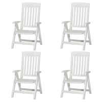 Gartenklappsessel-set N01317 - Weiß, KONVENTIONELL, Kunststoff (46,5/111/50cm) - Sieger